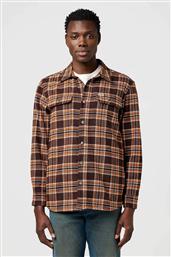 ΑΝΔΡΙΚΟ OVERSHIRT ΚΑΡΟ ΜΕ ΤΣΕΠΕΣ RELAXED FIT - 112372458 ΚΑΦΕ WRANGLER