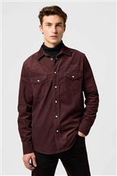 ΑΝΔΡΙΚΟ ΠΟΥΚΑΜΙΣΟ ΚΟΤΛΕ ''WESTERN CORD'' REGULAR FIT - 112371428 ΚΑΦΕ WRANGLER