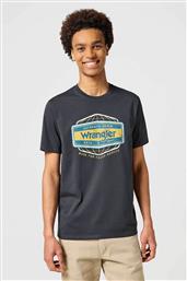 ΑΝΔΡΙΚΟ T-SHIRT ΜΕ GRAPHIC LOGO PRINT REGULAR FIT ''AMERICANA'' - 112357377 ΑΝΘΡΑΚΙ WRANGLER