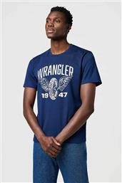 ΑΝΔΡΙΚΟ T-SHIRT ΜΕ GRAPHIC LOGO PRINT REGULAR FIT ''AMERICANA'' - 112371477 ΜΠΛΕ ΣΚΟΥΡΟ WRANGLER