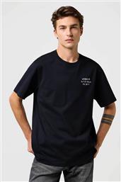 ΑΝΔΡΙΚΟ T-SHIRT ΜΕ ΚΕΝΤΗΜΕΝΟ LETTERING RELAXED FIT - 112371489 ΜΑΥΡΟ WRANGLER