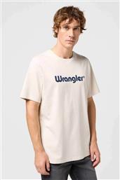 ΑΝΔΡΙΚΟ T-SHIRT ΜΕ LOGO PRINT REGULAR FIT - 112350523 ΛΕΥΚΟ WRANGLER από το NOTOS