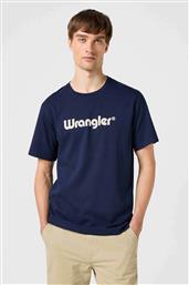 ΑΝΔΡΙΚΟ T-SHIRT ΜΕ LOGO PRINT REGULAR FIT - 112350524 ΜΠΛΕ ΣΚΟΥΡΟ WRANGLER