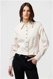 ΓΥΝΑΙΚΕΙΟ ΠΟΥΚΑΜΙΣΟ CROPPED REGULAR FIT ''FEMME PEPLUM'' - 112370781 ΚΡΕΜ WRANGLER