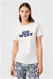 ΓΥΝΑΙΚΕΙΟ T-SHIRT ''RINGER VINTAGE WHITE'' - 112362572 ΕΚΡΟΥ WRANGLER