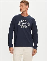 LONGSLEEVE 112357447 ΜΠΛΕ REGULAR FIT WRANGLER