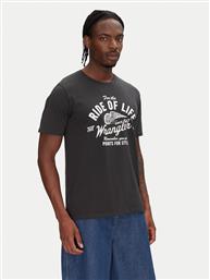 T-SHIRT AMERICANA 112362790 ΜΑΥΡΟ REGULAR FIT WRANGLER