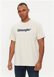 T-SHIRT LOGO 112350523 ΕΚΡΟΥ REGULAR FIT WRANGLER