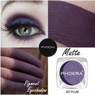 PHOERA COSMETICS MATTE EYESHADOW POWDER PLUM 407 (3G) BEAUTY CLEARANCE