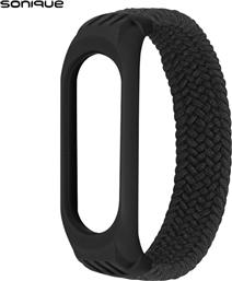 ΛΟΥΡΑΚΙ BRAIDED ΓΙΑ MI BAND 3/MI SMART BAND 4/5/6 - ΜΑΥΡΟ XIAOMI