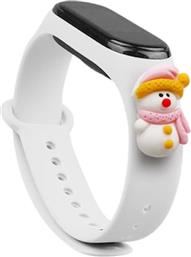 ΛΟΥΡΑΚΙ CHRISTMAS HOLIDAYS ΓΙΑ MI BAND 3/MI SMART BAND 4 - WHITE SNOWMAN 2 XIAOMI