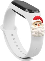 ΛΟΥΡΑΚΙ CHRISTMAS HOLIDAYS ΓΙΑ MI BAND 3 - WHITE SANTA XIAOMI