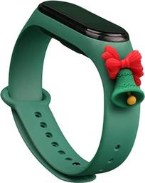 ΛΟΥΡΑΚΙ CHRISTMAS HOLIDAYS ΓΙΑ MI SMART BAND 5/MI SMART BAND 6 - DARK GREEN BELL XIAOMI