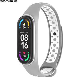 ΛΟΥΡΑΚΙ SPORT ΓΙΑ MI BAND 3/MI SMART BAND 4 - ΓΚΡΙ / ΛΕΥΚΟ XIAOMI