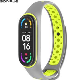 ΛΟΥΡΑΚΙ SPORT ΓΙΑ MI SMART BAND 5/MI SMART BAND 6 - ΓΚΡΙ / ΛΑΧΑΝΙ XIAOMI