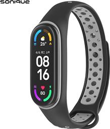 ΛΟΥΡΑΚΙ SPORT ΓΙΑ MI SMART BAND 5/MI SMART BAND 6 - ΜΑΥΡΟ / ΓΚΡΙ XIAOMI