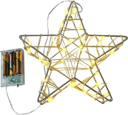 ΧΡΙΣΤΟΥΓΕΝΝΙΑΤΙΚΟ ΑΣΤΕΡΙ ΜΕΤΑΛΛΙΚΟ ΜΕ LED ΜΠΑΤΑΡΙΑΣ 19X7X20ΕΚ. 93-4001 (ΥΛΙΚΟ: ΜΕΤΑΛΛΙΚΟ) - - 93-4001 XMAS FEST
