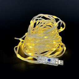 ΛΑΜΠΑΚΙΑ 200 LED-13Μ. SMD ΛΕΥΚΟ ΘΕΡΜΟ ΜΕ USB & ΠΡΟΓΡΑΜΜΑ 93-3870 - - 93-3870 XMAS FEST