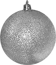 ΣΕΤ ΜΠΑΛΕΣ 6ΤΜΧ GLITTER SILVER Δ6ΕΚ. 93-1694 (ΧΡΩΜΑ: ΑΣΗΜΙ ) - - 93-1694-SILVER XMAS FEST