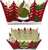 ΚΑΛΑΘΙ ΤΣΟΧΙΝΟ XMAS ΧΩΡΙΟ 20X15X11CM XMASFEST από το e-SHOP