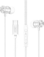 EP80 ΕΝΣΥΡΜΑΤΑ IN-EAR ΜΕΤΑΛΛΙΚΑ ΑΚΟΥΣΤΙΚΑ ΜΕ ΜΙΚΡΟΦΩΝΟ ΚΑΙ ΒΥΣΜΑ USB-C ΣΕ ΛΕΥΚΟ ΧΡΩΜΑ XO