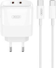 L140 (EU) 35W GAN NITRIDE (2 USB-C) FAST CHARGING CHARGER WITH TYPE-C CABLE (NB-Q190A) XO