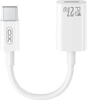 NB-R268A ΚΑΛΩΔΙΟ-ΑΝΤΑΠΤΟΡΑΣ USB HIGH-SPEED TYPE-C ΑΡΣ. - LIGHTNING ΘΗΛ. 0.12M ΣΕ ΛΕΥΚΟ ΧΡΩΜΑ XO