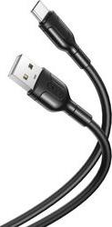 NB212 ΚΑΛΩΔΙΟ HIGH-SPEED USB A ΑΡΣ. - USB TYPE-C ΑΡΣ. 10.5W 1.00M ΣΕ ΜΑΥΡΟ ΧΡΩΜΑ XO