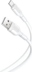 NB212 ΚΑΛΩΔΙΟ USB HIGH-SPEED A ΑΡΣ. - USB TYPE-C ΑΡΣ. 10.5W 1.00M ΣΕ ΛΕΥΚΟ ΧΡΩΜΑ XO
