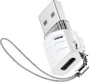 NB256D ΑΝΤΑΠΤΟΡΑΣ USB HIGH-SPEED TYPE-C ΘΗΛ. - USB-Α ΑΡΣ. ΣΕ ΛΕΥΚΟ ΧΡΩΜΑ XO