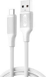 NB265 ΚΑΛΩΔΙΟ USB HIGH-SPEED A ΑΡΣ. - USB TYPE-C ΑΡΣ. 15W 1.00M ΣΕ ΛΕΥΚΟ ΧΡΩΜΑ XO