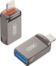 NB281A ΑΝΤΑΠΤΟΡΑΣ USB HIGH-SPEED Α ΘΗΛ. - LIGHTNING ΣΕ ΓΚΡΙ ΧΡΩΜΑ XO