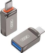 NB281B ΑΝΤΑΠΤΟΡΑΣ USB HIGH-SPEED TYPE-C ΑΡΣ. - USB-Α ΘΗΛ. ΜΕ ΥΠΟΣΤΗΡΙΞΗ OTG ΣΕ ΓΚΡΙ ΧΡΩΜΑ XO