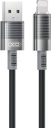 NB282 ΚΑΛΩΔΙΟ USB HIGH-SPEED Α ΑΡΣ. - LIGHTNING 1.00M ΣΕ ΜΑΥΡΟ ΧΡΩΜΑ XO