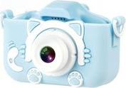 XJ01 BLUE ΠΑΙΔΙΚΗ ΚΑΜΕΡΑ DUAL LENS ΜΕ ΠΡΟΣΤΑΤΕΥΤΙΚΟ ΚΑΛΥΜΜΑ ΣΕ ΜΠΛΕ ΧΡΩΜΑ XO