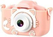 XJ01 PINK ΠΑΙΔΙΚΗ ΚΑΜΕΡΑ DUAL LENS ΜΕ ΠΡΟΣΤΑΤΕΥΤΙΚΟ ΚΑΛΥΜΜΑ ΣΕ ΡΟΖ ΧΡΩΜΑ XO