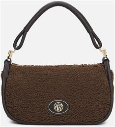 ? ΓΥΝΑΙΚΕΙΑ ΤΣΑΝΤΑ HOBO ΜΕ FAUX ΓΟΥΝΑ ΚΑΙ ΜΕΤΑΛΛΙΚΟ ΛΟΓΟΤΥΠΟ - DEA002F6 ΚΑΦΕ YNOT