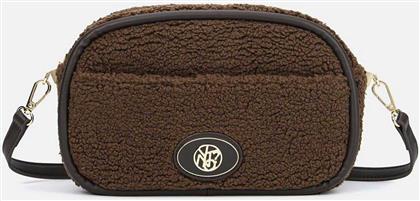 ? ΓΥΝΑΙΚΕΙΑ ΤΣΑΝΤΑ ΩΜΟΥ ΜΕ FAUX ΓΟΥΝΑ ΚΑΙ ΜΕΤΑΛΛΙΚΟ ΛΟΓΟΤΥΠΟ ''DREAMING'' - DEA007F6 ΚΑΦΕ YNOT