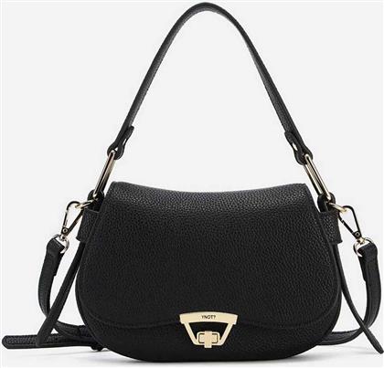 ? ΓΥΝΑΙΚΕΙΟ MINI BAG ΜΕ ΜΕΤΑΛΛΙΚΟ ΚΛΕΙΣΙΜΟ ''HARMONY POSTMAN'' - HAR003F6 ΜΑΥΡΟ YNOT