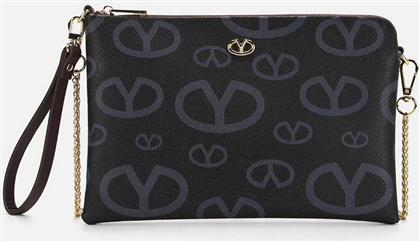 ? ΓΥΝΑΙΚΕΙΟ ΤΣΑΝΤΑΚΙ CLUTCH ΜΕ ALL-OVER MONOGRAM ''MATILDA'' - MAT303S5 ΜΑΥΡΟ YNOT