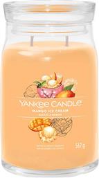 ΑΡΩΜΑΤΙΚΟ ΚΕΡΙ ΣΕ ΓΥΑΛΙΝΟ ΔΟΧΕΙΟ LARGE ''SIGNATURE MANGO ICE CREAM'' - 1632326E YANKEE CANDLE