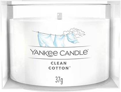 ΑΡΩΜΑΤΙΚΟ ΚΕΡΙ ΣΕ ΓΥΑΛΙΝΟ ΔΟΧΕΙΟ ''VOTIVE SIGNATURE CLEAN COTTON'' - 1701437E YANKEE CANDLE