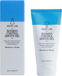 BLEMISH CONTROL WATER GEL ΕΝΥΔΑΤΙΚΟ GEL ΠΡΟΣΩΠΟΥ ΓΙΑ ΑΝΤΙΜΕΤΩΠΙΣΗ & ΚΑΛΥΨΗ ΤΩΝ ΑΤΕΛΕΙΩΝ, ΚΑΤΑΛΛΗΛΟ ΓΙΑ ΜΙΚΤΕΣ - ΛΙΠΑΡΕΣ ΜΕ ΤΑΣΗ ΑΚΜΗΣ ΕΠΙΔΕΡΜΙΔΕΣ 50ML YOUTH LAB