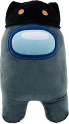 YUME AMONG US OFFICIAL 12'' PLUSH WITH ACCESSORY BLACK WITH CAT HEAD HAT YUME TOYS