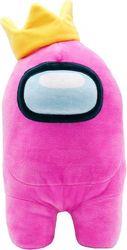 YUME AMONG US OFFICIAL 12'' PLUSH WITH ACCESSORY PINK WITH CROWN YUME TOYS