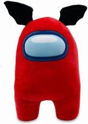 YUME AMONG US OFFICIAL 12'' PLUSH WITH ACCESSORY RED WITH BAT WINGS YUME TOYS