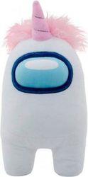 YUME AMONG US OFFICIAL 12'' PLUSH WITH ACCESSORY WHITE WITH UNICORN HAT YUME TOYS