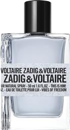 THIS IS HIM! VIBES OF FREEDOM EAU DE TOILETTE 50ML ZADIG & VOLTAIRE