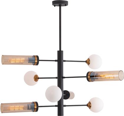 ΦΩΤΙΣΤΙΚΟ ΟΡΟΦΗΣ ΠΟΛΥΦΩΤΟ ZAMBELIS 22055 BLACK/BRASS ZAMBELIS LIGHTS
