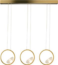 ΦΩΤΙΣΤΙΚΟ ΟΡΟΦΗΣ ΤΡΙΦΩΤΟ LED DIMMABLE ZAMBELIS 23029 GOLD MATT ZAMBELIS LIGHTS